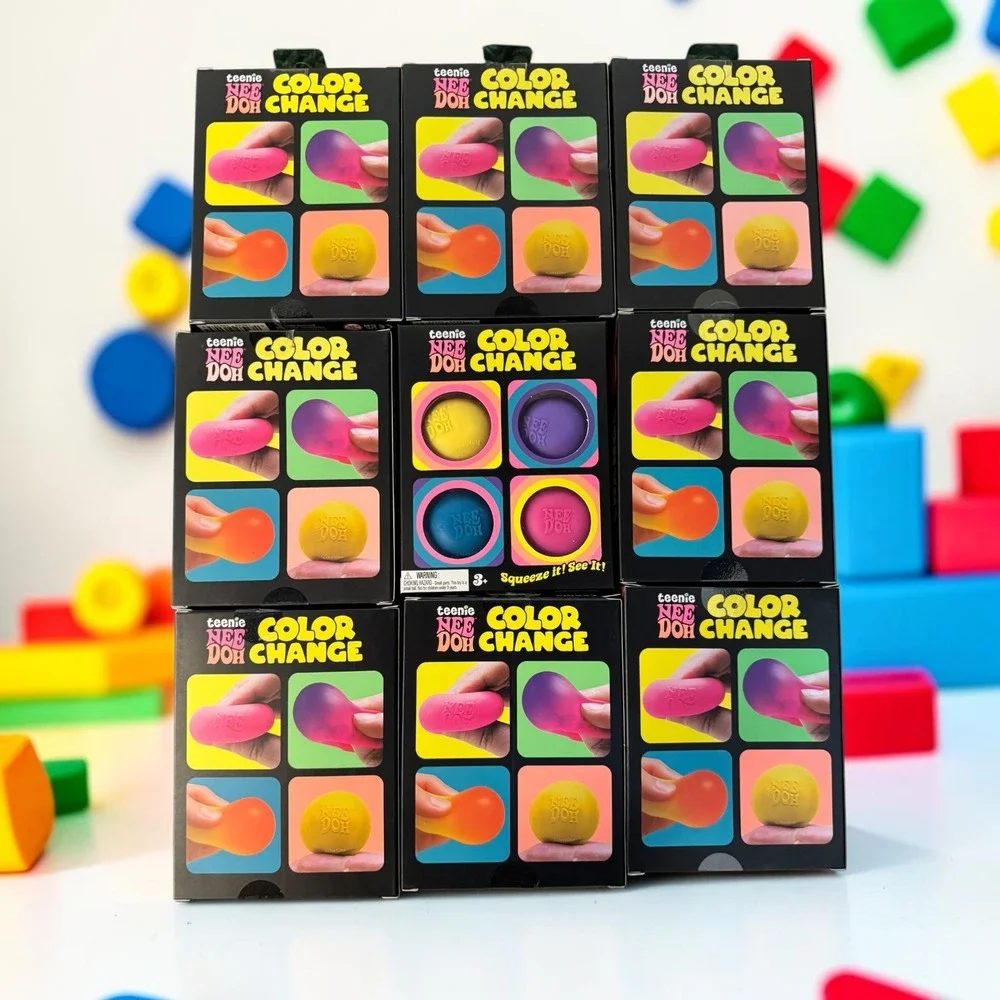 9 Schylling Teenie Nee Doh Color Change 4 Pack Sensory Fidget
